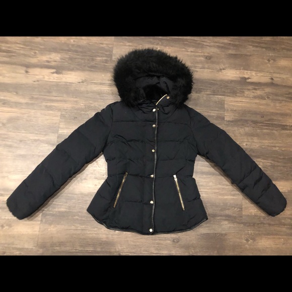 ZARA duck down anorak quilted puffer coat - Picture 4 of 5